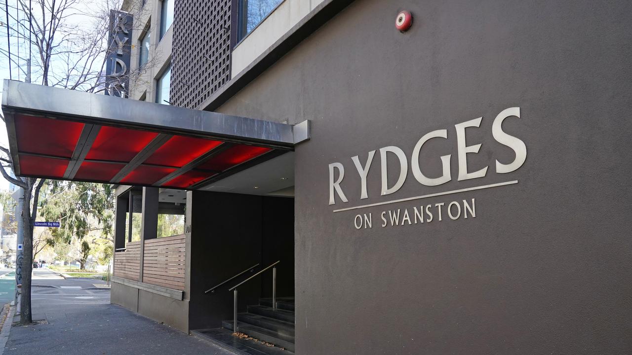 At least 16 cases are linked to the Rydges on Swanston. Picture: Scott Barbour/AAP