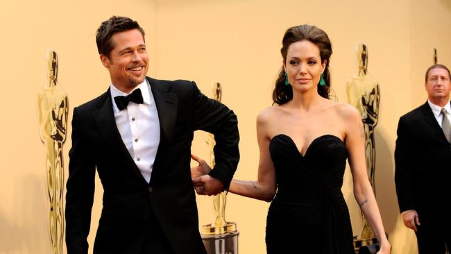 Actors Brad Pitt and Angelina Jolie arrive at the 81st Annual Academy Awards held at Kodak Theatre on February 22, 2009 in Los Angeles. Picture: Getty