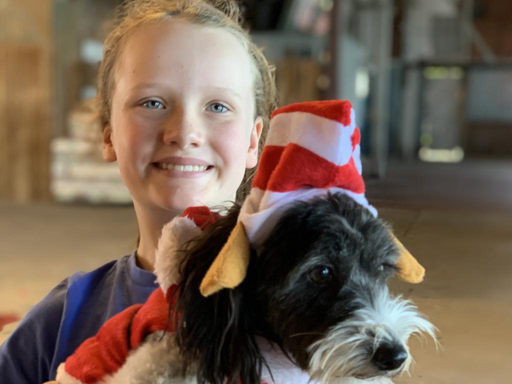 Marli Reid with pet pup Arthur. Picture: Duncan Evans