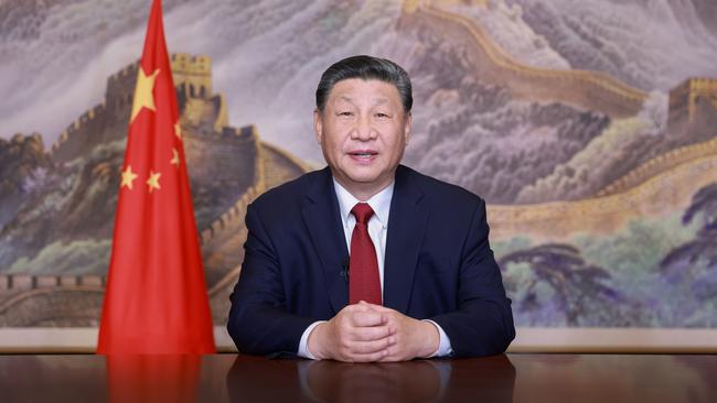 Chinese President Xi Jinping delivers his annual new year’s address on Tuesday.