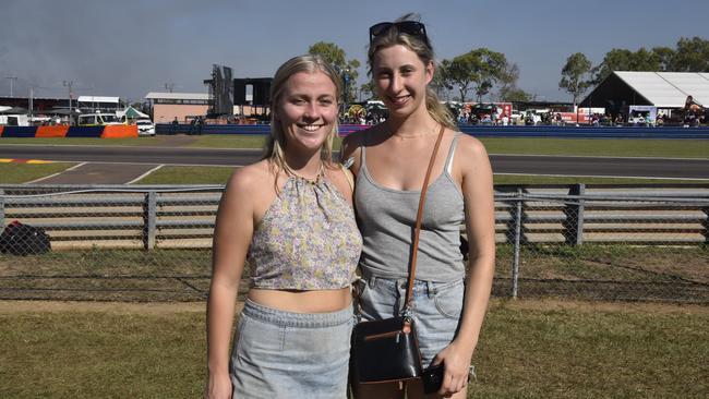 Georgia Koik and Jean Steele at the 2023 Darwin Supercars. Picture: Fia Walsh