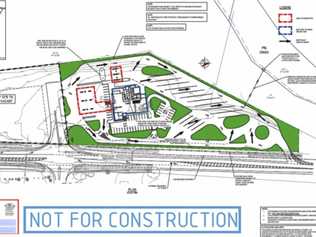 The plan of the proposed truck stop south of Proserpine on the Bruce Hwy.