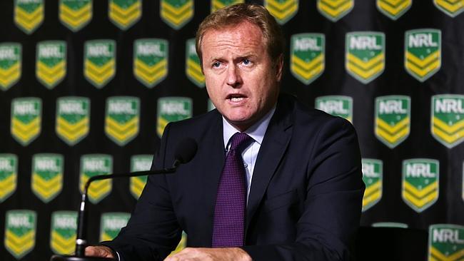 NRL CEO Dave Smith announces the Cronulla Sharks have been fined $1 million and Shane Flanagan has been suspended for 12 months over the ASADA scandal.