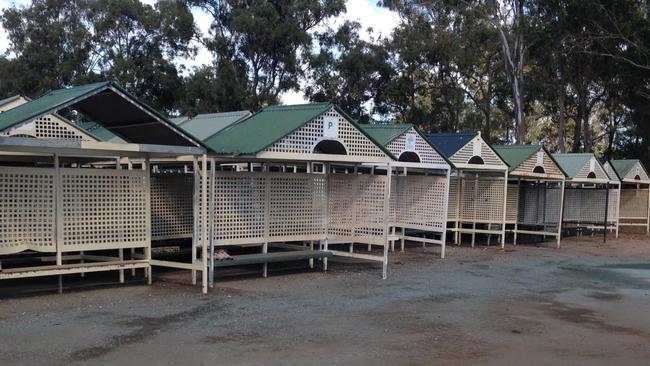 Bus shelters at Logan City council depot.