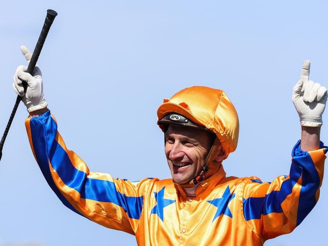 Opie Bosson celebrates winning the Champions Sprint on board Imperatriz last year. Picture: Asanka Ratnayake via Getty Images