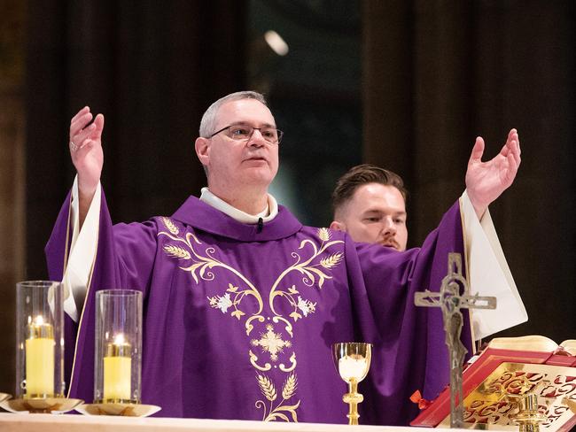 Archbishop Peter Comensoli believes teaming up with the Greens is dangerous. Picture: Mark Stewart