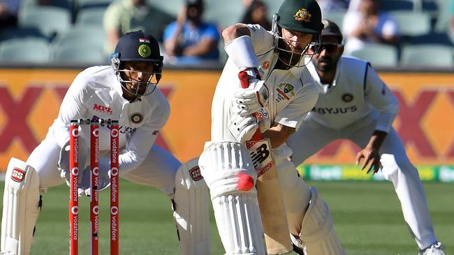 Matthew Wade was solid in the first Test against India after answering an SOS to open the batting (Photo by William WEST / AFP) /