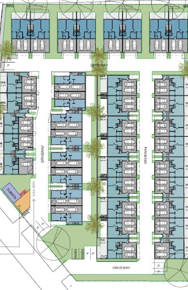 A look at the proposed housing development layout.