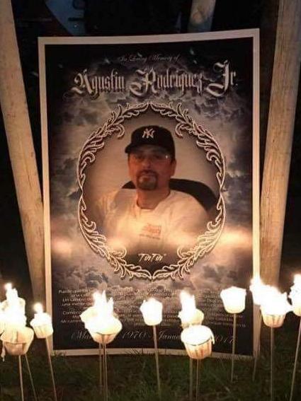 A vigil for Mr Rodriguez.