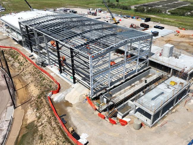 Hawthorn football club’s new Kennedy centre training precinct under construction . Picture : Supplied