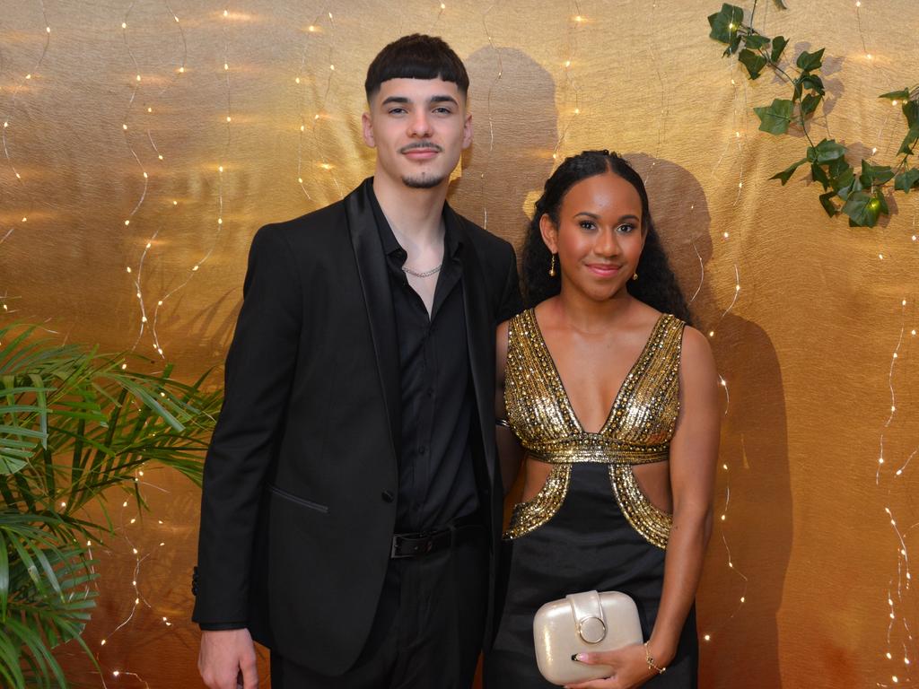 Shane Lewis and Siena Dawson at the Toowoomba State High School Formal, November 13, 2024.