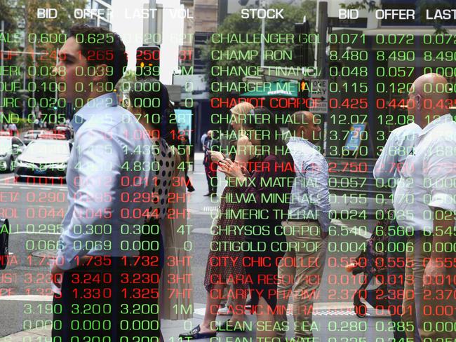 SYDNEY, AUSTRALIA: NewsWire Photos: JANUARY 31 2024: A view of the digital boards at the Australian Stock Exchange in the CBD in sydney. Picture: NCA NewsWire / Gaye Gerard