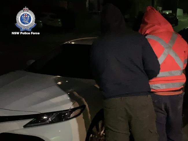 A special strike force investigation into a group suspected of supplying illicit drugs led to the arrests of the men, police say. Picture: NSW Police