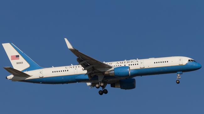 The United States also uses the Boeing 757 for its senior leaders. This aircraft was spotted landing in Brisbane.