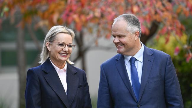 Ms Ley and her deputy Ted O’Brien have vowed to lead a Liberal Party ‘that reflects modern Australia’. Picture: NewsWire / Martin Ollman