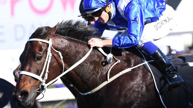 Winx wins the Warwick Stakes earlier this month. Picture: AAP