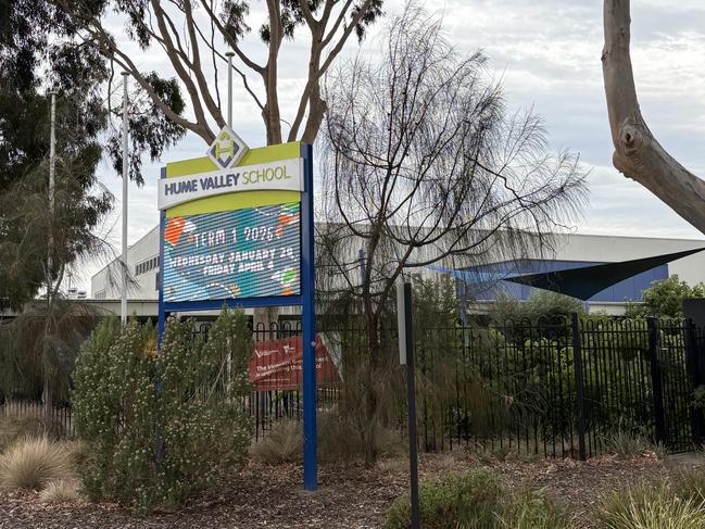 Shot were fired outside Hume Valley School in Broadmeadows Picture: Supplied,