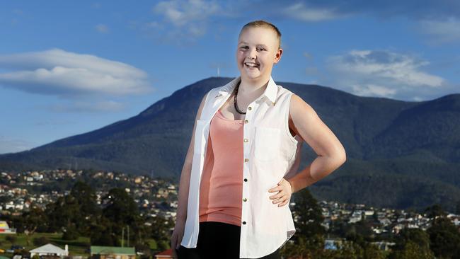 PRIDE OF AUSTRALIA: 14 year old Sancia Fenton of Goodwood has just finished a battle with ovarian cancer.