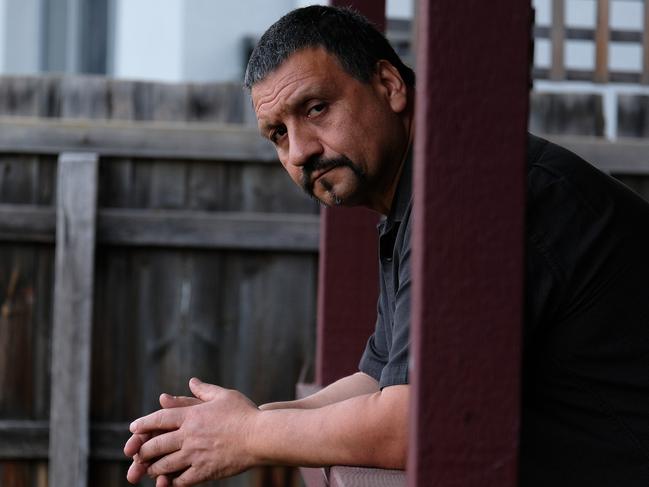 Photo of Spiros Vasilakis at his home in Keilor Park on Tuesday 28 July 2020. His mother  Maria died of Covid last Thursday at St BasilÃs Senior Home in Fawkner. Photo Luis Enrique Ascui