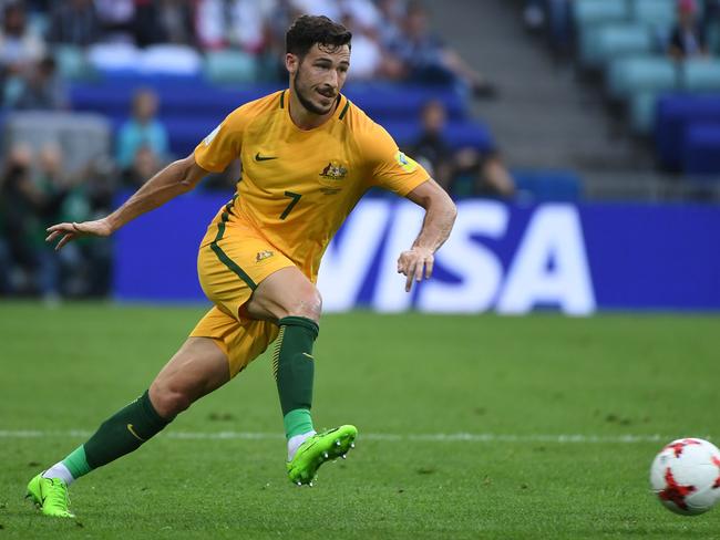 Australia's forward Mathew Leckie.