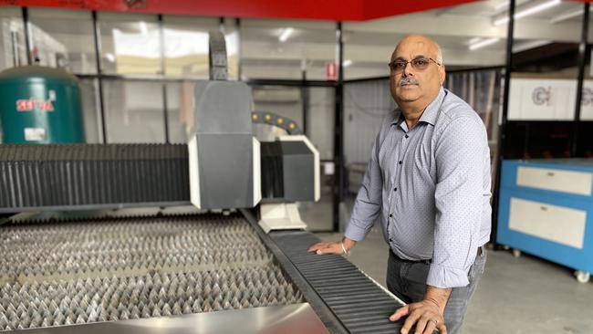 Any Shape Plastics boss Lal Gill at the Clyde factory at the centre of Metro West acquisitions. Picture: Jake McCallum