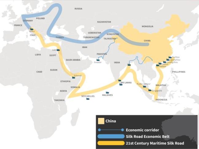 This map details China's One Belt One Road initiative. Source: Lowy Institute