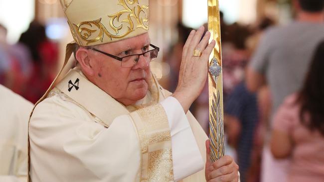 Mark Coleridge Archbishop of Brisbane, Christmas Day Mass, The Cathedral of St Stephen, Brisbane. Photographer: Liam Kidston.