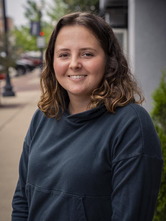 Nursing student Kira Cheadle plans to vote for Donald Trump in the upcoming US election. Picture: Eli Hiller