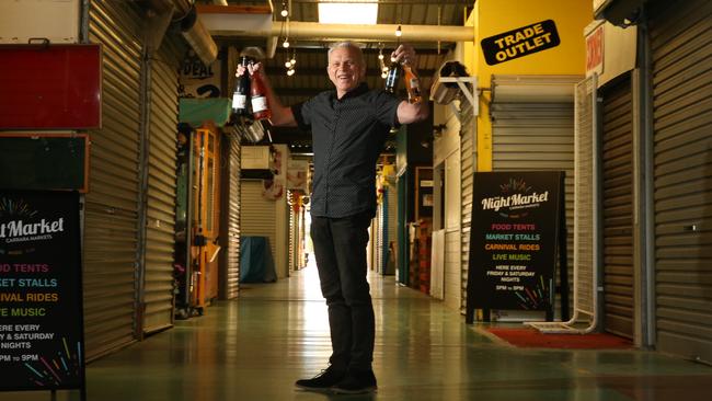 Carrara Markets General Manager Denis Lee celebrates the start of Night Markets at the venue. Picture: Glenn Hampson.