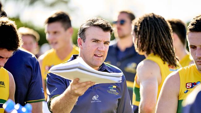 Eagles Coach, Jade Sheedy is at home coaching the Eagles. Picture: Matt Loxton