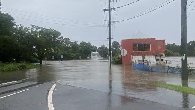 The Old Jolly Frog Hotel in Windsor was completely inundated with water.