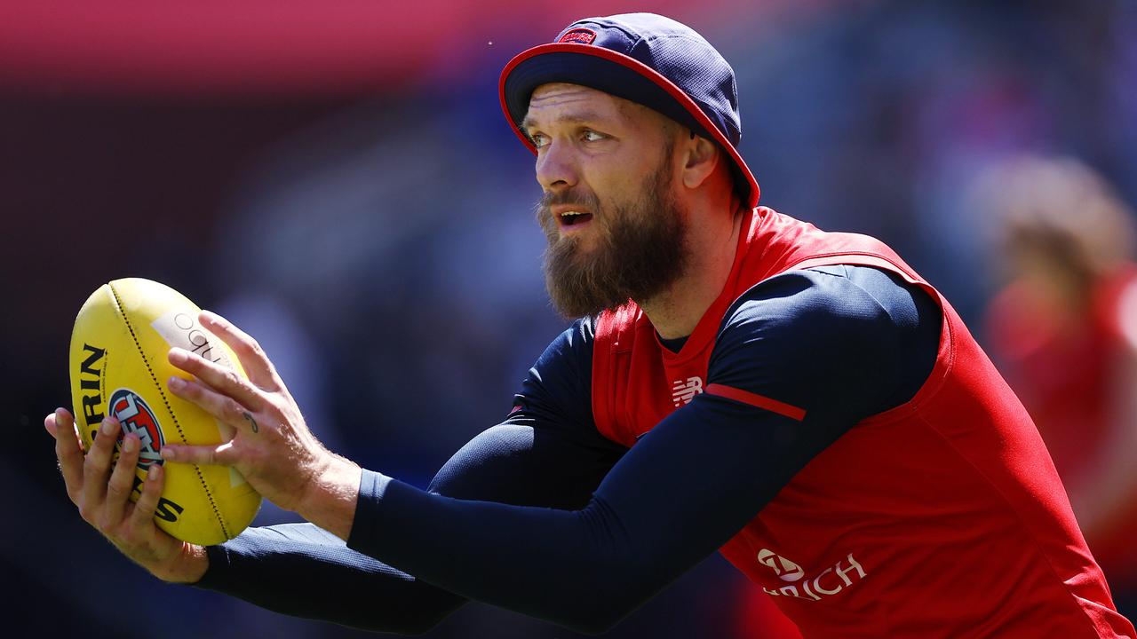 Max Gawn prepares for his first grand final at Perth Stadium. Picture: Michael Klein