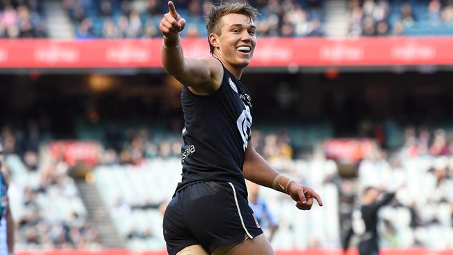 Patrick Cripps will lead the Blues on field in 2019. Pic: AAP