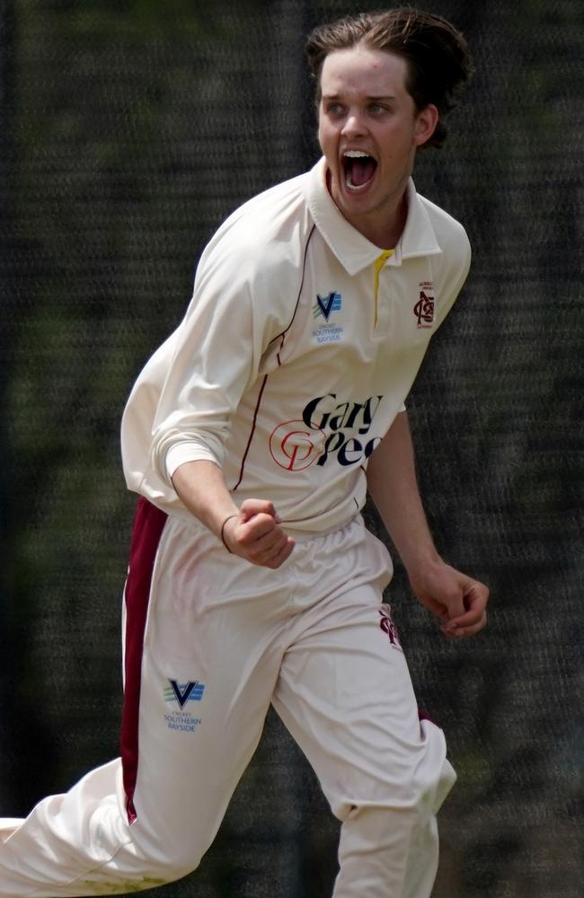 Tom Kelly of Murrumbeena is one of the cricketers signed up to Trainstop.