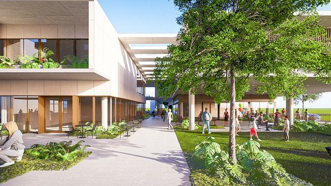 An artist's impression of Deluca Corp's Village Heart project.