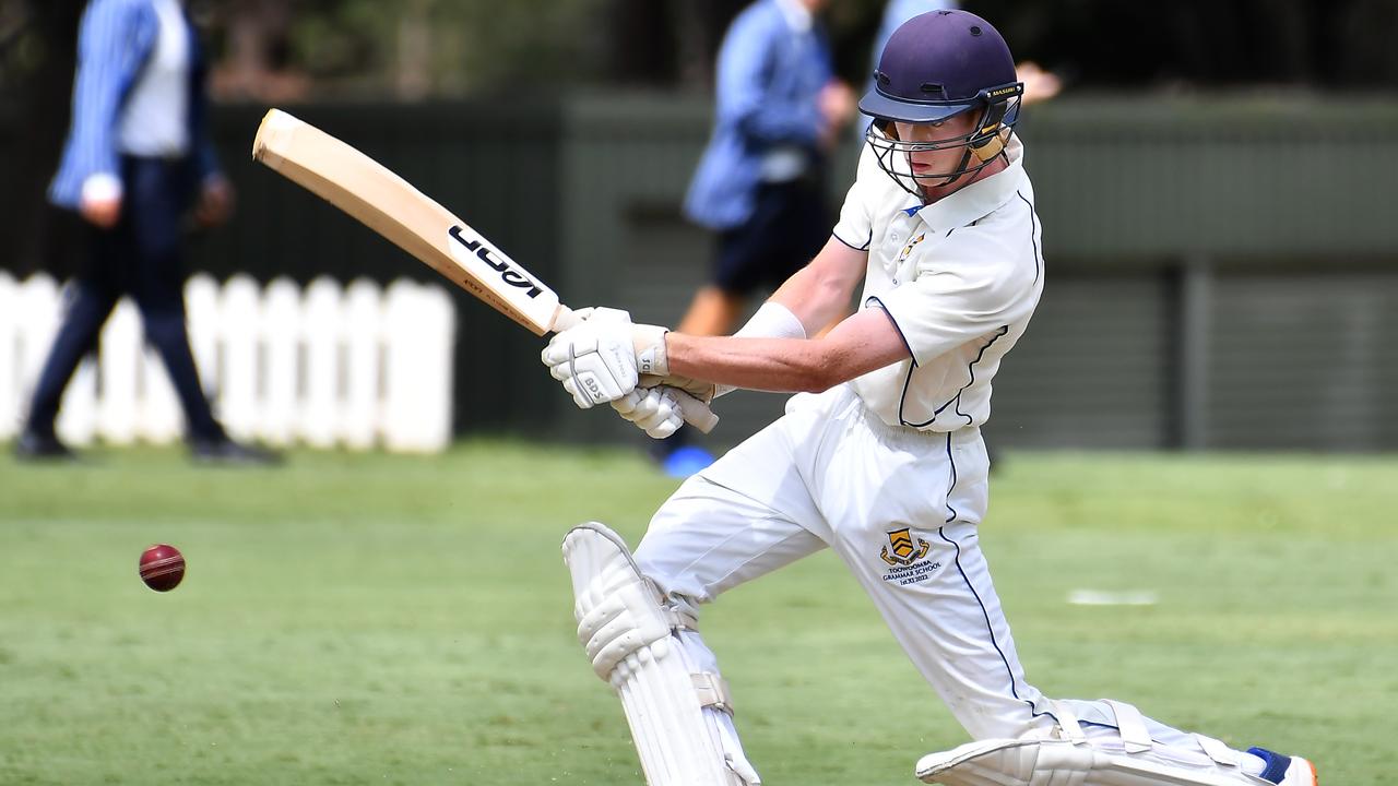 Toowoomba Grammar School batsman Callum Galvin. Picture, John Gass.