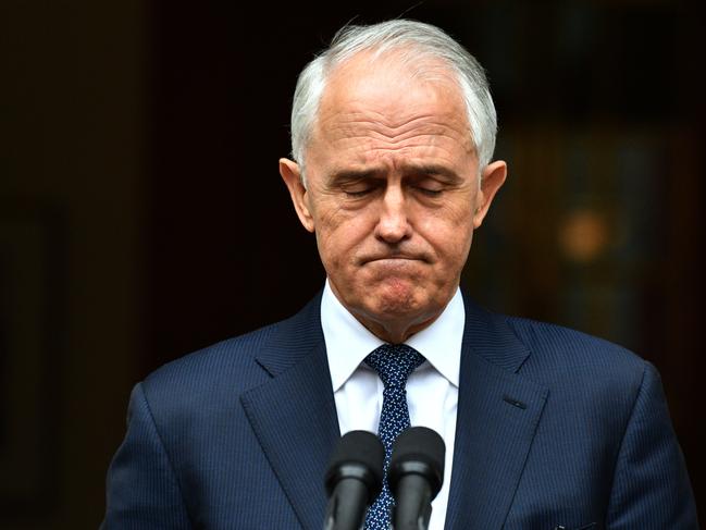 Prime Minister Malcolm Turnbull at a press conference at Parliament House in Canberra, Thursday, August 23, 2018. (AAP Image/Mick Tsikas) NO ARCHIVING