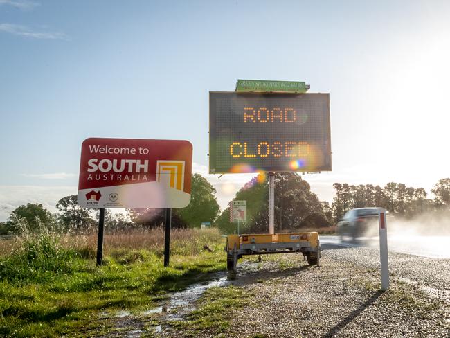 The south Australian / Victorian border. Picture: Jake Nowakowski