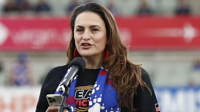 Belinda Duarte successfully helped push the AFL’s women’s league into scrapping a minute’s silence for the Queen. Picture: Getty Images