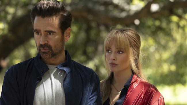 Margot Robbie and Colin Farrell in first look images from their film, A Big Bold Beautiful Journey. Picture: Supplied