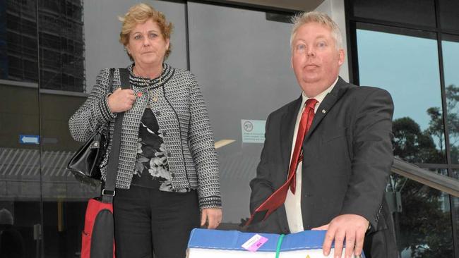 Daniel&#39;s parents Denise and Bruce Morcombe leave the inquest with boxes of evidence. Picture: Contributed