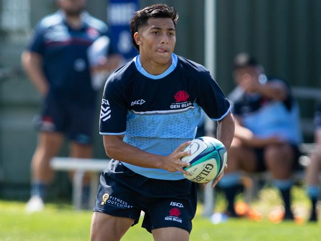 Tylan Berryman, pictured here with the NSW Waratahs Gen Blue under-16s in 2022, is one to watch in Rabbitohs colours this season. Picture: Julian Andrews