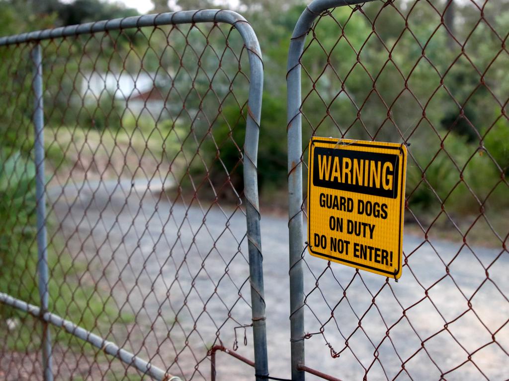 A sign at the property. Picture David Clark