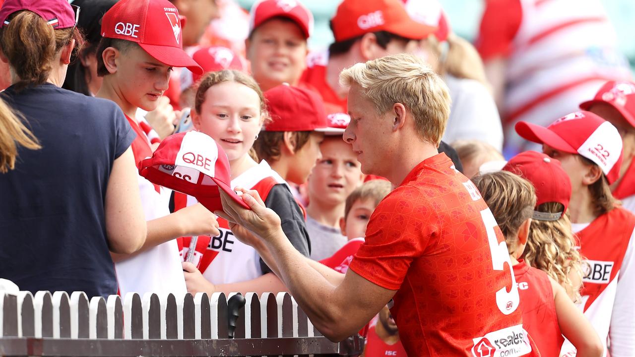 Isaac Heeney understands what he means to the Swans’ fan base. Picture: Getty Images