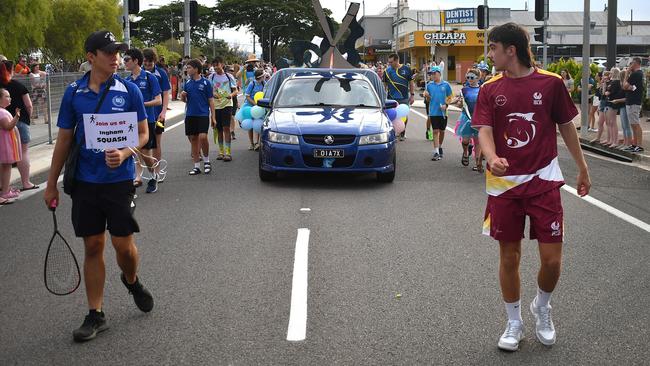 Ingham Squash Racquets Association. Photographs from the Maraka Festival Street Parade around the Ingham central business district on Saturday. In an ‘Under the Sea’-themed celebration of all things Hinchinbrook, school students, community organisations, emergency responders and contestants vying for the prized Queen and Princess titles paraded around Rotary Park in the centre of the town. Picture: Cameron Bates