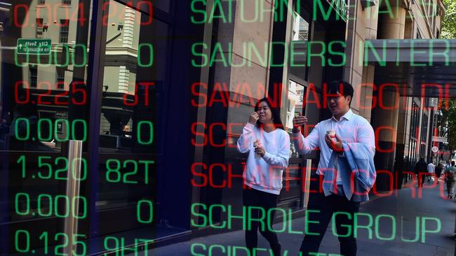 SYDNEY, AUSTRALIA: Newswire Photos- NOVEMBER 07 2023: A general view of the digital boards at the ASX in Sydney as the Reserve Bank meets today to discuss another rate rise. Photo by: NCA Newswire /Gaye Gerard