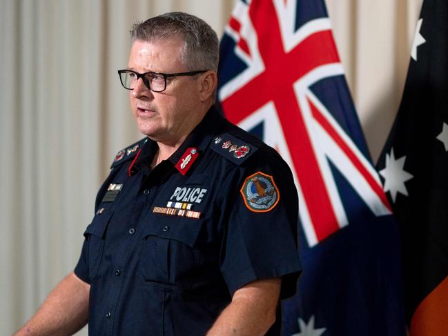 NT Police Commissioner Jamie Chalker. Picture: Che Chorley