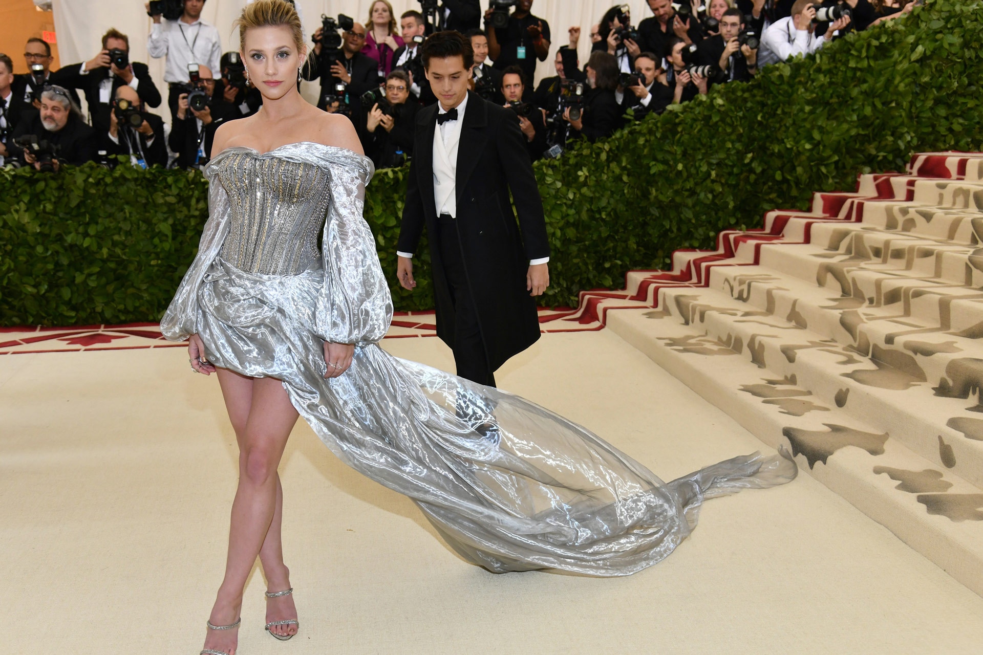 Cole Sprouse and Lili Reinhart Met Gala 2018 red carpet: photos of the  couple's debut together - Vogue Australia