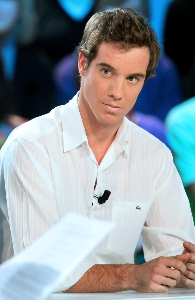 French tennis player Richard Gasquet takes part in TV broadcast show 'Le Grand Journal' on Canal Channel in Paris, France 17/12/2009. The Court of Arbitration for Sport (CAS) cleared Gasquet of doping and dismissed appeals by sports authorities for a tougher penalty.