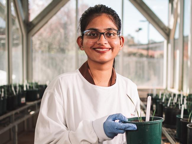 University of Southern Queensland (UniSQ) student Sandiri Manaswini is studying for a master of agricultural science. Picture: Luke Stephenson